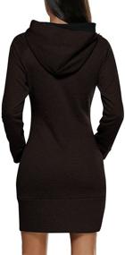 img 2 attached to 👗 BUIBIU Women's Cotton Sleeve Hoodie - Clothing and Dresses for Women