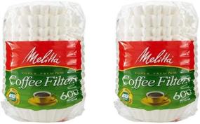 img 1 attached to ☕ Melitta 600 Coffee Filters: 1200-Pack, Basket Style Filters, White Color