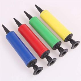 img 1 attached to Portable Mini Plastic Hand Pump for Foil and Latex Balloons - Random Colors, Ideal for Party Accessories (Mini Pump)