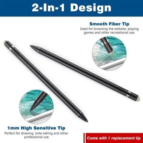 img 2 attached to 🖊️ TiMOVO Stylus Pen for iPad: Precise Writing, Palm Rejection, Black – Compatible with iPad 8/7/6th Gen, iPad Pro 11/12.9 Inch, iPad Air 4/3, iPad Mini 5th – Aple Pencil 1st Generation (2018-2021)