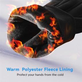 img 3 attached to 🧤 Winter Touch Screen Gloves: Stay Warm, Dry, and Connected in Cold Weather for Women and Men