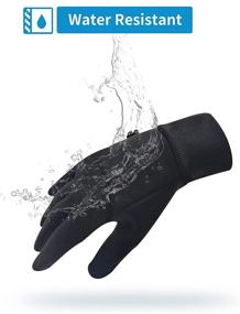 img 1 attached to 🧤 Winter Touch Screen Gloves: Stay Warm, Dry, and Connected in Cold Weather for Women and Men