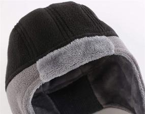 img 2 attached to 🧢 Warm and Cozy: Connectyle Men's Fleece Thermal Skull Cap Beanie with Ear Flaps Winter Hats for Ultimate Comfort