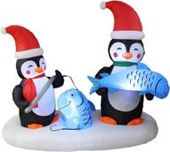 lighted christmas inflatable penguins decoration logo