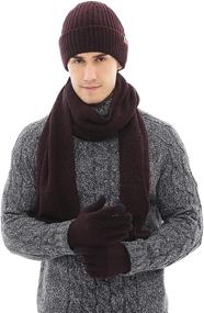 img 4 attached to 🧤 Non Slip Touchscreen Winter Driving Accessories and Scarves for Men - JTJFIT