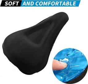 img 2 attached to 🚲 AERKAA Gel Bike Seat Cover - Cushion for Exercise Bicycle Saddle, Ideal for Indoor Cycling Class and Road & Mountain Bikes