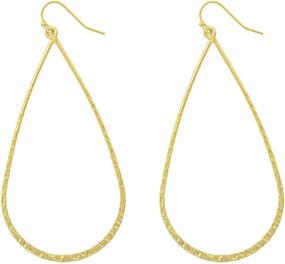 img 1 attached to 💎 Stylish Columbus Lightweight Statement Teardrop Earrings for Girls' Jewelry