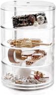 💼 versatile stackable clear trays: hair accessories & jewelry organizer containers logo