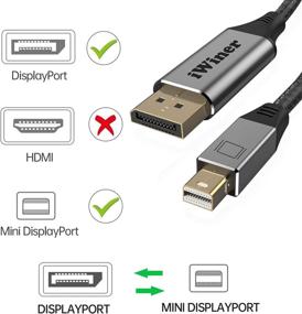 img 2 attached to 🔌 Enhanced Connectivity: IWiner Thunderbolt DisplayPort Bidirectional Adapter