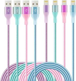 img 4 attached to Зарядное устройство Lightning сертифицированное, оплетка, совместимое.