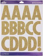 ✨ x-large gold glitter futura sticko alphabet stickers logo