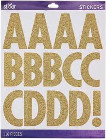 img 3 attached to ✨ X-Large Gold Glitter Futura Sticko Alphabet Stickers