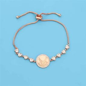 img 3 attached to 🎖️ LQRI United States Air Force Medal Pendant Bracelet: The Perfect Military Jewelry Gift for Air Force Moms, Sisters, and Wives