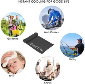 img 1 attached to 🧊 Stay Refreshed: Your Choice Cooling Towel for Sports, Workouts, Gym, Golf, Yoga, Travel, Camping and Outdoors – Ideal Neck and Face Cold Towels for Instant Cooling in Hot Weather