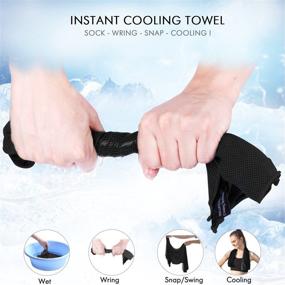 img 3 attached to 🧊 Stay Refreshed: Your Choice Cooling Towel for Sports, Workouts, Gym, Golf, Yoga, Travel, Camping and Outdoors – Ideal Neck and Face Cold Towels for Instant Cooling in Hot Weather