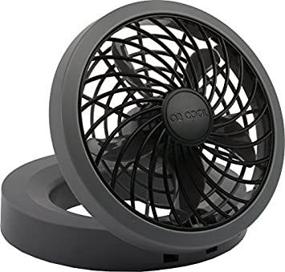 img 1 attached to O2COOL 5-inch Portable USB or Electric Fan in Black and Gray