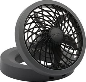 img 2 attached to O2COOL 5-inch Portable USB or Electric Fan in Black and Gray