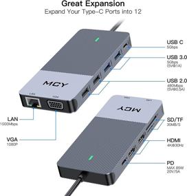 img 3 attached to Docking Station MCY Display Compatible