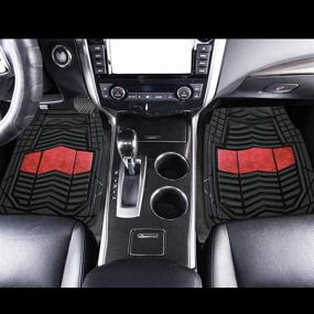 img 3 attached to August Auto All Weather Two Tone Set Of 4Pcs Universal Fit Car Floor Mats Interior Accessories