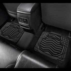 img 1 attached to August Auto All Weather Two Tone Set Of 4Pcs Universal Fit Car Floor Mats Interior Accessories