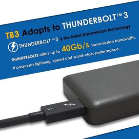 img 1 attached to 💻 Переносной внешний NVMe SSD Thunderbolt 3 совместим с MacBook и Windows PC (1 ТБ)