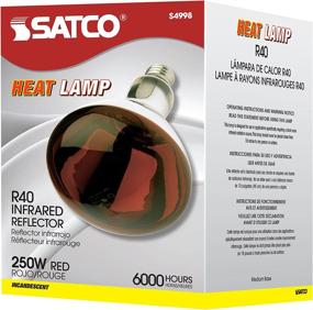 img 1 attached to 🔴 Satco S4998 Medium Light Bulb in Bronze/Dark Finish - 6.50 inches - Red Heat: A versatile lighting solution