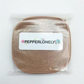 img 1 attached to PEPPERLONELY Однотонная шелковая лента для рукоделия в ярдах