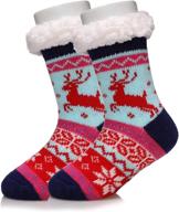 slipper fleece christmas stockings toddler logo