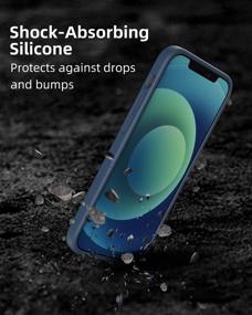 img 2 attached to 📱 Protective Bumper Case for iPhone 12 Mini: K TOMOTO Soft Liquid Silicone Gel Rubber Bumper Cover in Blue - Slim Design with Silky Smooth Grip