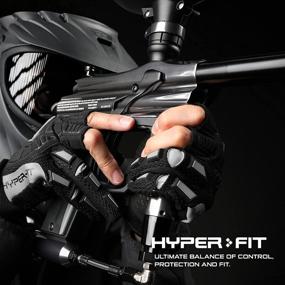 img 3 attached to 🧤 Glove Station Hyper-Fit Tactical Paintball Shooting Gloves: Padded, Grip-enhanced 2 Fingerless Design for Hunting, Hiking, Airsoft & More!