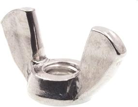 img 1 attached to Grade A2-70 Stainless Steel Cold-Forged 🔩 Metric M6-1.0 Wing Nuts - 10-Pack by Prime-Line