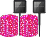 ✨ enhance your outdoor decor with acajoe outdoor solar string lights - 2 pack 40 ft of 120 led 8 modes fairy lights waterproof for garden, patio, yard, party, wedding & camping logo