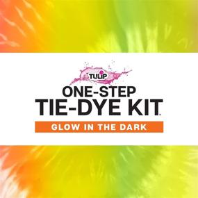 img 1 attached to Tulip One-Step Tie-Dye Kit: Simple Techniques for Creative Fabric Designs, Vibrant Glow & Neon Dye Colors. Perfect DIY Activity & Gift Idea, Glow-in-The-Dark Option