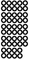 👓 optic shop eyeglass frame grips & hinge tighteners: 4mm inside diameter - get 48 rings in every package! logo
