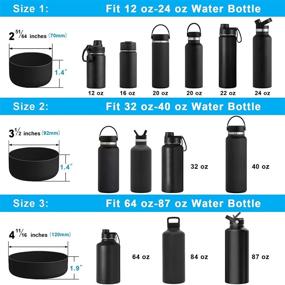 img 3 attached to 🛡️ Enhanced Protection with M-A Protective Silicone Boot: Anti-Slip Cover for Hydro Flask 12 oz 32 oz 64 oz, Sports Water Bottle Accessories - BPA Free