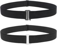 👖 elastic, stretchy black men's accessories and belts: the invisible belts collection logo