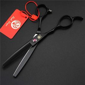 img 2 attached to 💇 Premium 6.0 Inch Left-Handed Salon Hair Cutting Scissor & Thinning Shears by JP440C with 62HRC Blade - Ideal for Hairdressers