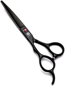 img 1 attached to 💇 Premium 6.0 Inch Left-Handed Salon Hair Cutting Scissor & Thinning Shears by JP440C with 62HRC Blade - Ideal for Hairdressers