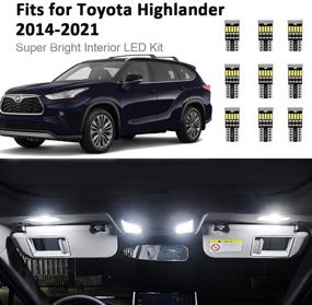 img 4 attached to Highlander Interior Lights Bright Toyota