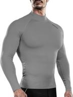 🏋️ drskin men's long sleeve compression shirts top for sports workout running athletic baselayer, dry thermal winter performance logo