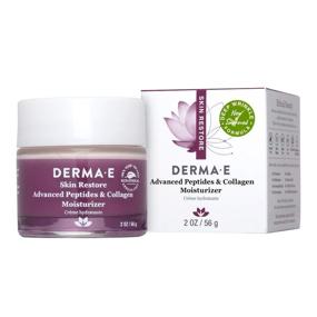 img 3 attached to 💧 DERMA E Advanced Peptides and Collagen Moisturizer - Double Action Collagen Face Cream - Intense Moisture Day and Night Cream for Women - Natural Collagen Cream, 2oz