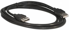 img 1 attached to 🔌 6ft Black USB 2.0 High Speed Male to Male A Cable by Your Cable Store