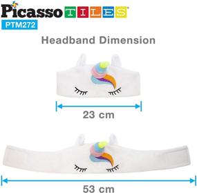 img 1 attached to PicassoTiles 85DB Kid Safe Volume Limiting Soft Fleece Headphone Headset Sleep Mask W/Ultra-Thin 1/8&#34