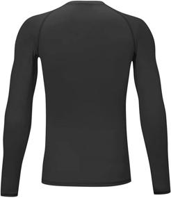 img 2 attached to 👕 TELALEO Youth Compression Shirts - Boys' and Girls' Long Sleeve Undershirt for Sports Performance, Moisture Wicking Baselayer - Available in 1/2/5 Pack