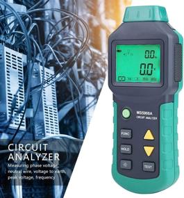 img 1 attached to 🧪 MASTECH MS5908A/MS5908C LCD Circuit Analyzer Tester: Voltage GFCI RCD Fault Tester with AC100-240V RMS Circuit Analyzer (MS5908A US Plug)