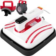 🔥 vevor heat press 10x10 inch easy press 3 in 1 800w portable red mini press with vibration function - ideal for diy mugs, caps, and t-shirts logo