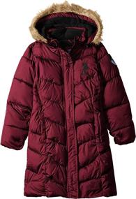 img 3 attached to 🧥 Stylish and Warm: U.S. Polo Assn. Girls' Long Bubble Jacket for All-Season Comfort