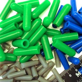 img 1 attached to High Temp Silicone Rubber End Cap Kit for Ultra Precision - 175Pc. Ideal for Powder Coating & Custom Paint Supplies