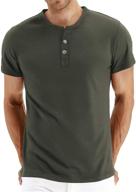 👕 aiyino casual sleeve henley t shirts: the ultimate men's clothing staple logo