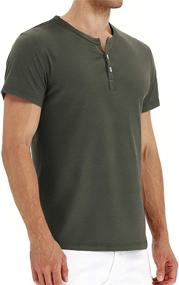 img 2 attached to 👕 Aiyino Casual Sleeve Henley T Shirts: The Ultimate Men's Clothing Staple